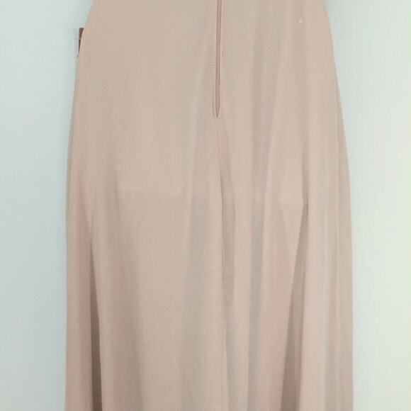 Birdy Grey Spence Taupe Chiffon Convertible Dress Bridesmaid Prom SMALL NWT - Picture 9 of 14